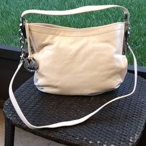 Michael Kors White Julian Leather Purse